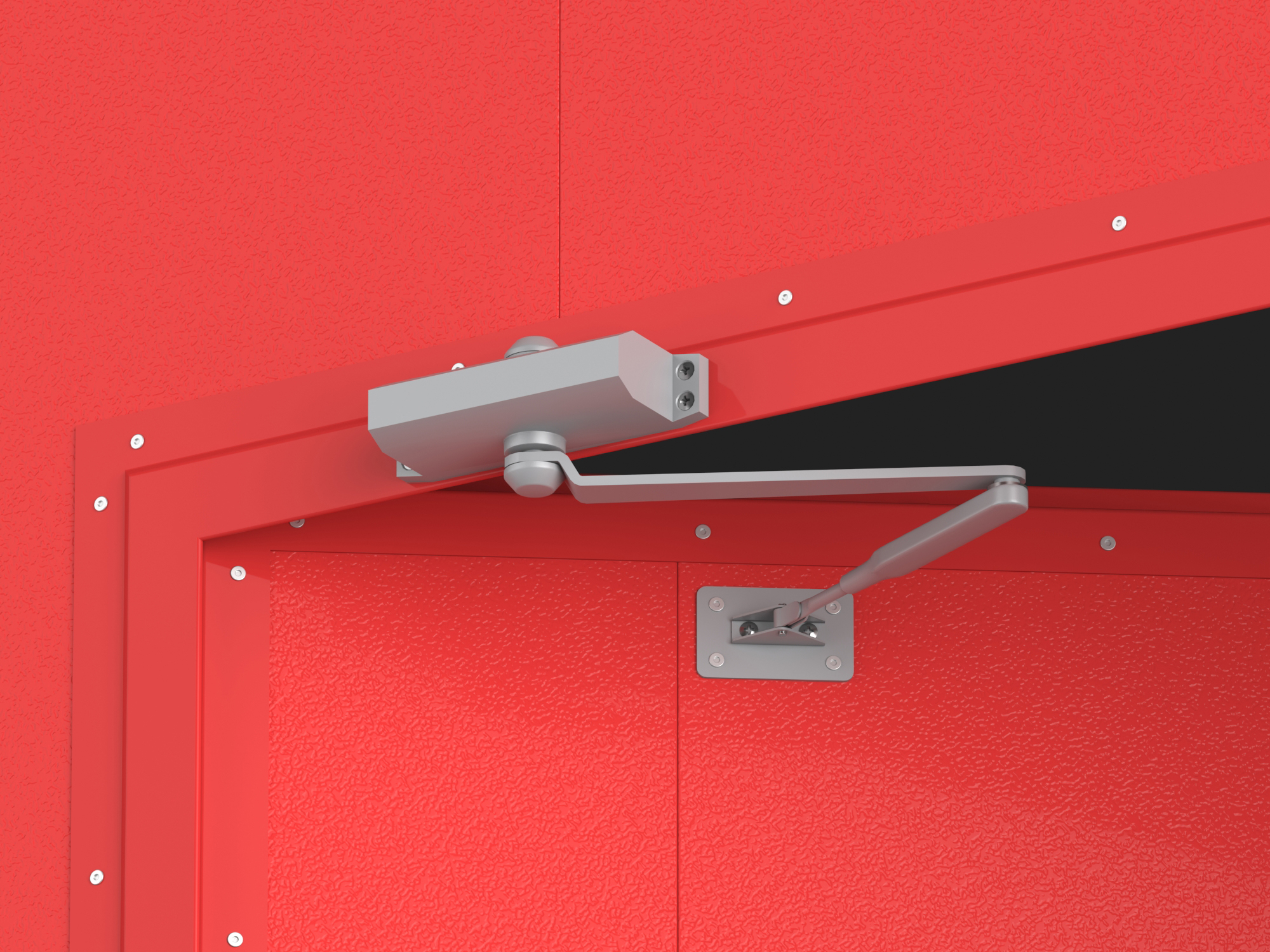 To'siqlarni o'z-o'zidan yopish uchun o'rnatilgan kalitka yordamida yong'in yuzaga kelganda, eshikni oson ochish imkoniyatini beradi.